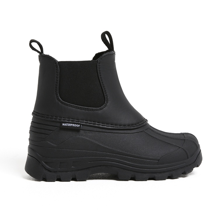 Short pile boots "Milou Star" Black